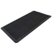 Acomoda Textil Felpudo de Goma Rectangular Antideslizante de Entrada.  Alfombra de Pinchos Resistente de Fácil Limpieza para Exterior e Interior. (30x55 cm) - Negro - Ver 2