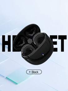 Auriculares inalámbricos Bluetooth semi-in-ear, audífonos estéreo a prueba de ruido con batería de larga duración y baja latencia, auriculares para juegos