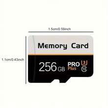 [4K Ultra HD Micro SD Card] Ultra-Fast Micro SD Card 128GB/256GB/512GB/1TB/2TB- High-Speed TF Memory For Tablets, Cameras, Phones | Supports 4K Ultra HD, PSP Games & More - 256GB - View 1