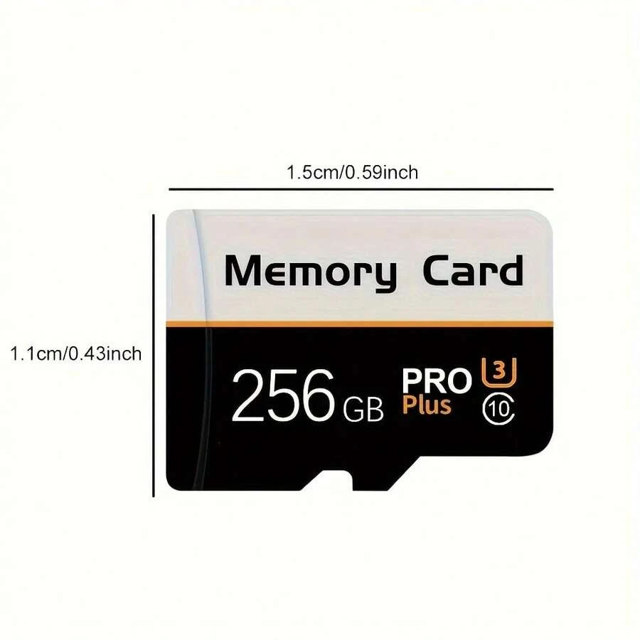 [4K Ultra HD Micro SD Card] Ultra-Fast Micro SD Card 128GB/256GB/512GB/1TB/2TB- High-Speed TF Memory For Tablets, Cameras, Phones | Supports 4K Ultra HD, PSP Games & More - 256GB - View 1