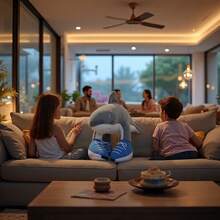 Muñeco de peluche de animales italianos Tralalero Tralala, juguete de regalo para fans, figura de monstruo Tung Tung Tung Sahur divertida, muñeco para adultos, niños, niños y niñas - Tralalero Tralala Peluche - Ver 3