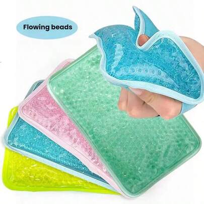 1 Gel Bead Ice Pack With Straps - Reusable Hot And Cold Packs, Cold Packs For Physical Cooling Suitable For Summer Cooling, Spring Summer Picks, Brides Maid Gifts, Room, Bedroom Decor, Bedroom Decor, Beach, Travel, For Men, For Women, Vacation,Cute Stuff