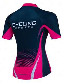 骑行服 女式骑行服上衣 夏季竞赛短袖山地自行车骑行服衬衫 - 彩色 - 查看 2