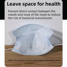 10pcs Mask Bracket Accessories, Breathing Insert Holder Frame, Keeps Mask From Touching Face, Solid Color PE (Polyethylene)