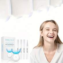 Neuer aufgerüsteter Zahnaufhellungsset, kabelloser wiederaufladbarer Dental-Beauty-Selbstreinigungsset mit LED-Blaulicht-Beschleuniger, 4 Zahnaufhellungsgelstifte für natürliche und effektive Fleckenentfernung zuhause, ideales Geschenk zum Valentinstag und Vatertag