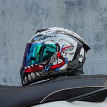 LVS Latest Dual Lens Motorcycle Helmet Modular Full Face Helmet, Unisex, Street Bike Helmet Capacity Approved