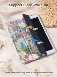 Protective Case Compatible With IPad Air 11-In.(M2)-2024/2025,IPad 10th Generation ,IPad 9th/8th/7th Generation 10.2 Inch Cover ,Compatible With Samsung Galaxy Tab S6 Lite 10.4 Inch,With Auto Wake/Sleep,Four Corners Anti-Fall,Built-In Pen Tray