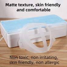 10pcs Mask Bracket Accessories, Breathing Insert Holder Frame, Keeps Mask From Touching Face, Solid Color PE (Polyethylene)