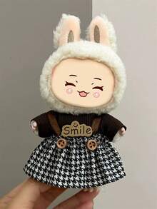 1件娃娃17cm工装裤系列服装套装（只卖衣服），可拆卸，一代二代鲁布衣，适合坐姿派对装扮。可作为同学毕业的小礼物。