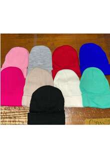 MilyModa Winter Hat, Cold Cap, Without Embroidery For Adults, Beret Cap - 玫紅色 - 查看 2