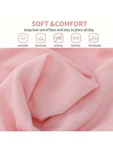 10pcs/8pcs Of Anti Slip Headbands - Fashionable Sports Men's And Women's Headbands, Available In Multiple Colors, Bathroom Headbands, Soft Fabric Elastic Headbands, Suitable For Exercising, Yoga, Running, And Outdoor Use In The Bathroom