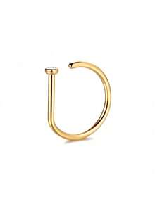 1Pc/3Pcs Women Fake Piercing Nose Ring Hoop Septum Non Piercing Nose Clip Rock HipHoop Stainless Steel Fashion Punk Body Jewelry