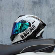 LVS Latest Dual Lens Motorcycle Helmet Modular Full Face Helmet, Unisex, Street Bike Helmet Capacity Approved