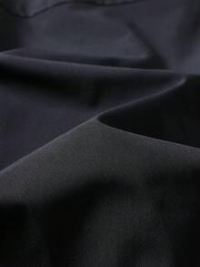 Winter Plus Size Men's Sports Jacket, High Quality Solid Color Casual Baseball Jacket, Windbreaker Coat For Men, Autumn/Winter - Black - View 7