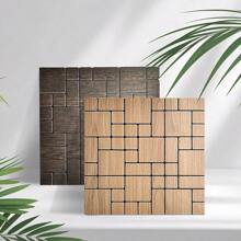 1 Stück/2 Stücke selbstklebende 3D Wandaufkleber, geometrisches Muster Kunst Dekor Aufkleber, schallabsorbierend, wärmedämmend, stoßfest, Wand Aufkleber Dekoration für Zuhause, abnehmbar und wiederverwendbar für Schlafzimmer, Wohnzimmer, Balkon, Küche, Kamin, TV Hintergrund, Größe 30*30cm