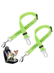 1pc Pet Car Restraint, Dog Leash, Cat Car Leash, Retractable Shock-Absorbing Reflective Strap Tether Leash, Forr Pet Travel!