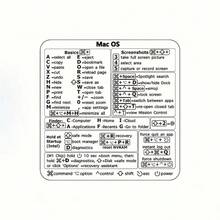 2 件键盘快捷键贴纸，适用于操作系统 (Ventura/Monterey/Big Sul/Catalina) 的键盘快捷键贴纸，兼容 13-16 英寸 MacBook，学校用品，返校 - 彩色 - 查看 8
