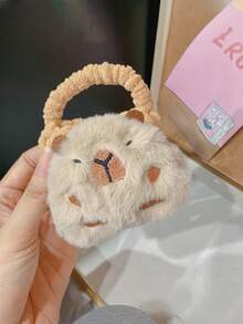 Neue süße Capybara Aufbewahrungstasche, geeignet für Schutzhülle, süße Tier Binden Aufbewahrungstasche, Plüsch Delfin Aufbewahrungstasche, Mini Capybara Plüsch Schlüsselanhänger, tragbare Münzaufbewahrungstasche, Cartoon Kopfhörerschutzhülle, Plüsch Cartoon gewebte Aufbewahrungstasche, Bluetooth Kopfhörerschutzhülle, Campus süßer Rucksackanhänger, das ideale Geschenk für Freunde und Mitschüler