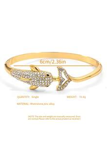 1pc Minimalist Style Bangle Ladies Can Not Resist The Light Luxury Fashion Hand Jewelry