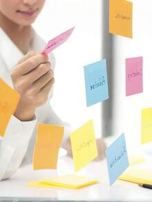 1/4/6/12 Pezzi di Foglietti Adesivi 3*3 pollici, bloc notes colorati, bloc notes per studenti, bloc notes per ufficio, carta per memo autoadesiva, adatto per ufficio, casa, scuola, forniture scolastiche, ritorno a scuola - Multicolore - Visualizzare 5