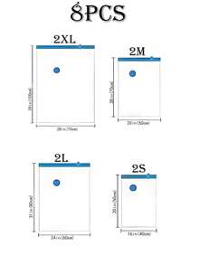 20/10/5件套便携式旅行收纳袋，大容量压缩袋，可重复使用真空袋，可折叠收纳袋，印花行李袋，防尘、防潮、防蛀，节省衣物、毛毯、床上用品空间，适用于衣柜、浴室、户外装备、返校、旅行必需品 - 彩色 - 查看 30