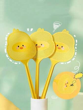 1pc Creative Duck-Shaped Fly Swatter, Sturdy Handle, Durable Insect Killer, Suitable For Indoor & Outdoor Use, Quickly Captures Bugs