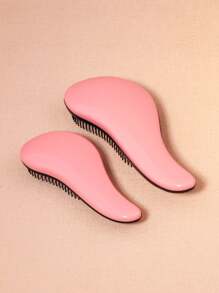 1pc Hair Detangling Comb, PP Material Simple Solid Color Hairbrush, Suitable For Wet And Dry Hair Comb, Hairbrush, Comb, Hair Tools, Hair Products And Accessories, Suitable For Hair Salon Beauty Travel Essentials