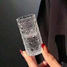1pc 30ml Luxury Embossed Glass Wine Cup, Gem Pattern Glass Wine Glass, High-End Creative Wine Glass, Small Wine Cup, One-Sip Mini Wine Cup, Home Use Wine Glass, Suitable For Party, Music Festival, Bar, Nightclub
