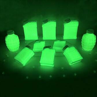 40.000 pezzi di perle di gelatina idrogel fluorescenti, perle di cristallo da 7-8 mm, perle riempitive per vasi che brillano al buio per la realizzazione di candele galleggianti, riempitivi per vasi, centrotavola per matrimoni, decorazioni floreali e decorazioni per la casa (brillano dopo aver assorbito la luce) Decorazione per la stanza Vaso per fiori Vaso di vetro