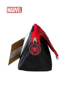 Marvel 1 Pieza Estuche de lápices de gran capacidad con cremallera, inspirado oficialmente en el personaje de dibujos animados de Marvel Spiderman, de color rojo, con diseño atractivo y de gran capacidad para lápices, gomas de borrar, reglas y otros útiles escolares. Un regalo ideal para amigos, familiares o de vuelta al colegio.