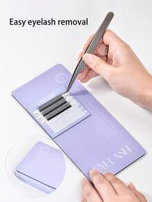 1pc Eyelash Extension Tweezers, Magnetic Plate For Eyelash Grafting, Magnetic Hair Removal Table For Eyelash Extension, Special Eyelash Extension Magnetic Plate Tweezers, Anti-Drop Plate - Multicolor - View 6