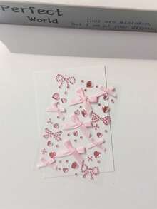 1/2/5/10 件！这些圣诞蝴蝶结水钻贴纸饰有可爱的心形和蝴蝶结图案，非常适合节日派对、Cosplay 和拍照。闪耀的水钻和精致的蝴蝶结细节，为您的造型增添一抹甜美迷人的气息。易于粘贴，是圣诞节和其他庆祝活动中打造迷人脸部艺术的理想之选。