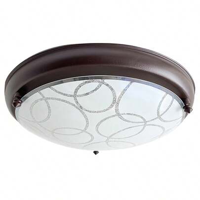 Lámpara De Techo Luz Ideal Plafón P-20 Grande Chocolate Diferentes Pantallas.