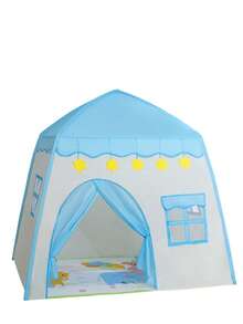 Kids House Design Play Tent - Blue - View 1