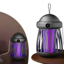 Lampe tapette à moustiques USB - Tueur de moustiques d'intérieur avec choc électrique à 360°, piège à insectes UV, abat-jour en plastique, pour les jeunes et les animaux de compagnie, mode d'alimentation USB, contrôle des insectes d'intérieur | Piège à lumière UV | Construction en ABS, Lampe anti-moustiques
