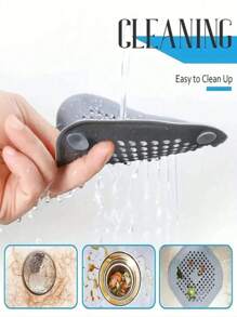 Multi-Functional Silicone Hair Catcher Drain Strainer | Sink, Shower & Bathtub Drain Stopper With Odor Blocking | Reusable Filter For Kitchen Sink, Bathroom & Floor Drains | Easy To Clean, Silicone Drain Protector | Ideal For Preventing Clogs & Hair Build-Up Back To School