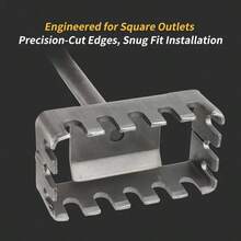 Quick Square Specialized Punching Machine, Wire Box, Electric Hammer Installation, Wall And Floor Double Slot Electric Tool, Slotting Machine, Anti Slip Handle, Time-Saving, Labor-Saving, Convenient And Fast. Electricians Prefer Durable Structure To Ensure Precise Drilling And Slotting. Suitable For Electricians, DIY Projects, And Home Renovation Equipment