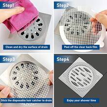 Disposable Hair Catcher Shower Drain Mesh Stickers, Hair Catchers Shower, 25 Pack, 3.5 Inch - Round - 3.5吋 - 25個裝 - 查看 7