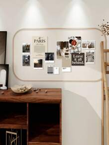 1 Stück nordischer Stil dicker Filzhängeboards (40 x 80 cm), selbstklebende, rückstandsfreie Fotowall - Multifunktionale Dekorationstafel für Büro/Wohnheim, Schmuckständer + abnehmbarer Memo, familienfreundliches Design im orientalischen Stil