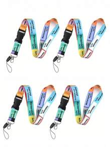 1pc Periodic Table & "I Love Jesus" Pattern Neck Lanyard For Doctor, Nurse, Student, Teacher, Exhibition Staff ID Badge, Suitable As Exhibition, Gift, Keychain Or Daily Use Valentine's Day Valentines Car Accessories Bag Charm Backpack For School