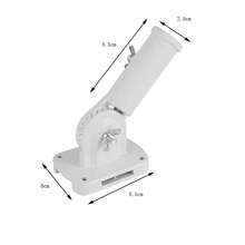 Support de mât réglable, base de mât en aluminium pour mât - Blanc - Voir 1