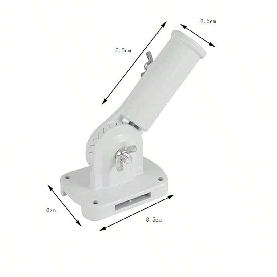 Support de mât réglable, base de mât en aluminium pour mât - Blanc - Voir 1