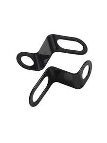 A Pair Of Black Curved Bracket Motorcycle Rear Turn Signal Bracket - Multicolor - View 8