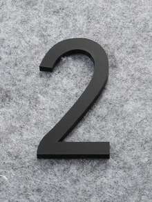 亚克力 3D 数字墙贴，古铜色房间号码牌标牌 - 彩色 - 查看 12