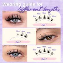 154 sợi mi giả cong chữ C, kích thước 10-18mm - Tự làm mi giả kiểu ướt, mi nhọn, mi giả anime, mi giả riêng lẻ với dải mi siêu mỏng 0.05mm, vô hình. - màu đen - Xem 4