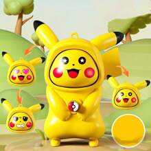 pokemon 1 Stück süße Pokémon Pikachu stilisierte Gesichts-Verwandlungspuppe, voller süßer und lustiger Ausdrucksdesigns, mini tragbare Sammlung, exquisite Handwerkskunst für Sammlung und Dekoration, tolles Geschenk, Geburtstags-/Feiertags Must-Have Dekorationen.