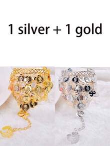 1pc Belly Dance Jewelry Accessories - Rings, Bracelets, Bangles, Multi-Color, For Dance Performance