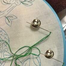 2 Pezzi di Mini Custodia Magnetica per Aghi con Disegno di Tazza da Tè - Ideale per il Ricamo, Artigianato e Cucito - Ottimo Organizzatore di Aghi e Fili per Appassionati di Cucito