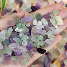 50/100/200/500克柔和色调和活力多巴胺能量，不同大小颜色混合宝石滚石碎片碎石治疗灵气水晶珠宝制作家居装饰