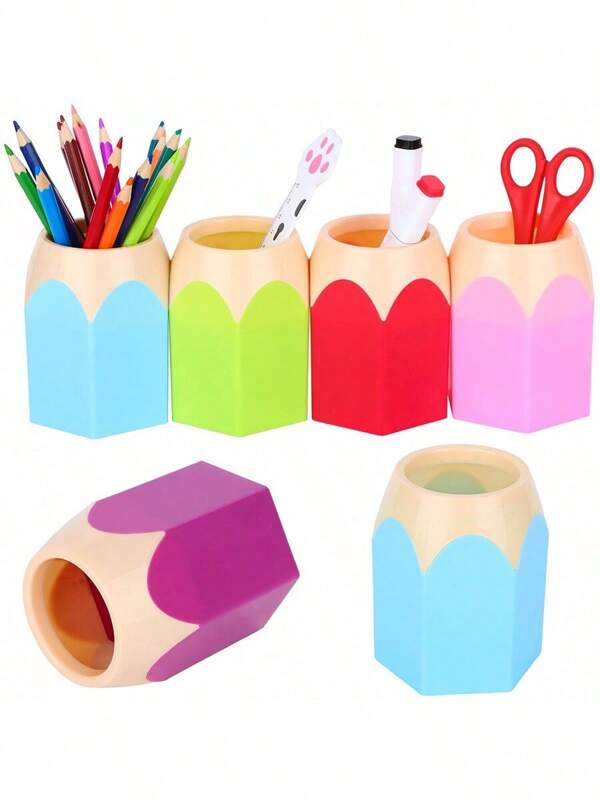 1 Stück stiftförmiger Stifthalter, Stiftorganizer, süßer Stiftbecher für den Schreibtisch, Behälter für Makeup-Pinsel, Stiftehalter, Schulmaterial, Schulrucksack, Stifteetui, Stiftehülle